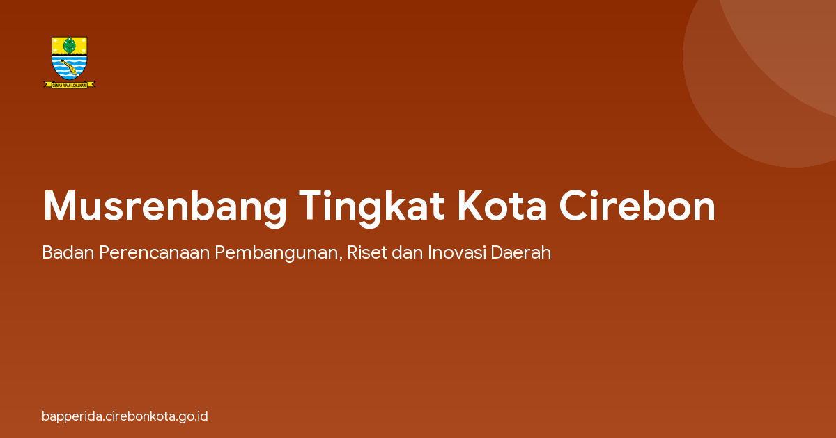 Musrenbang Tingkat Kota Cirebon