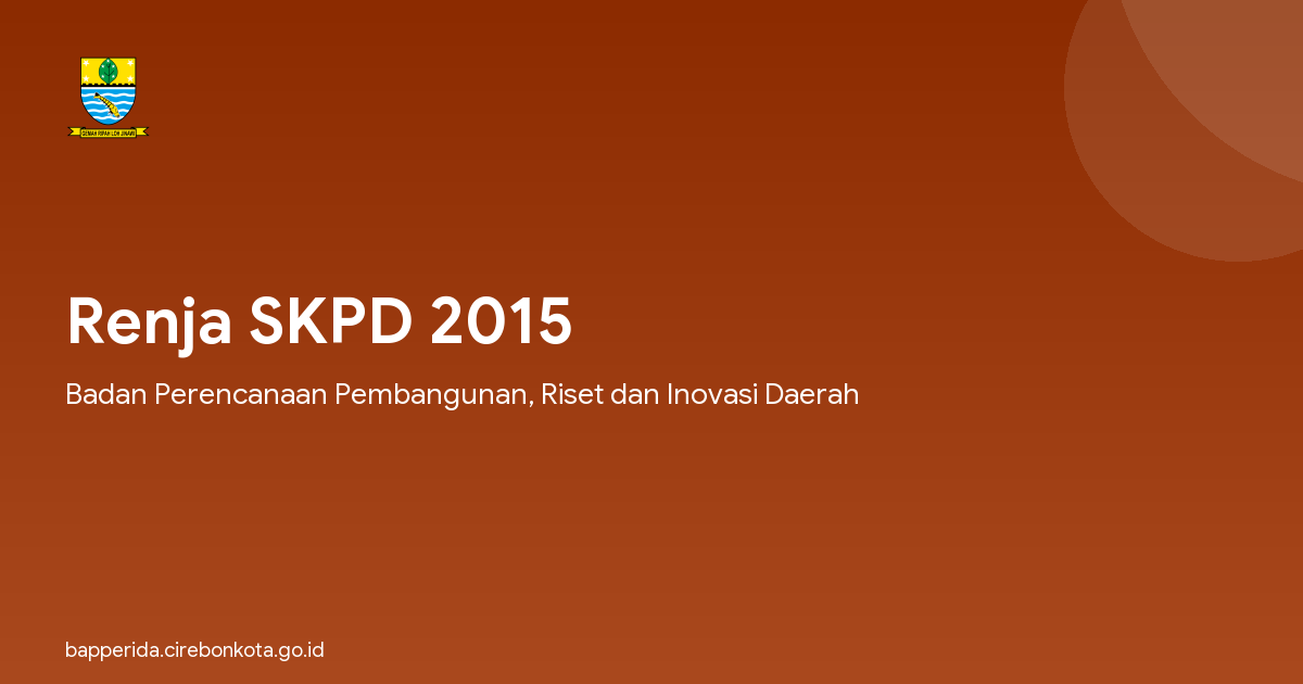 Renja SKPD 2015