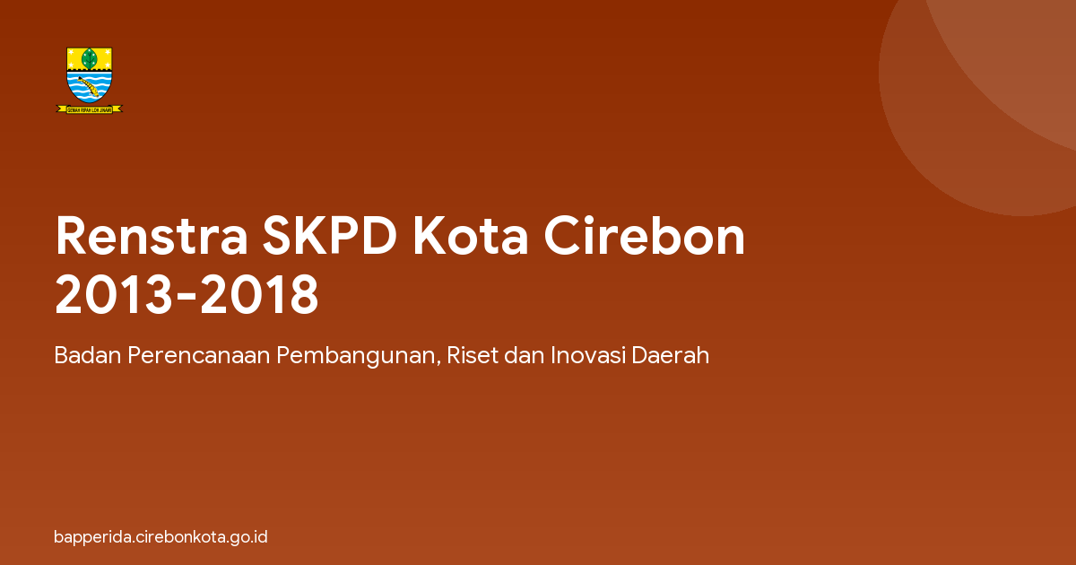 Renstra SKPD Kota Cirebon 2013-2018