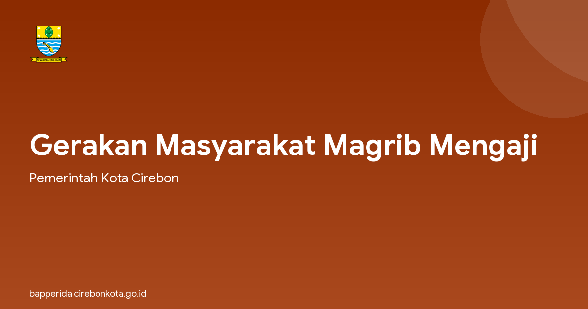 Gerakan Masyarakat Magrib Mengaji