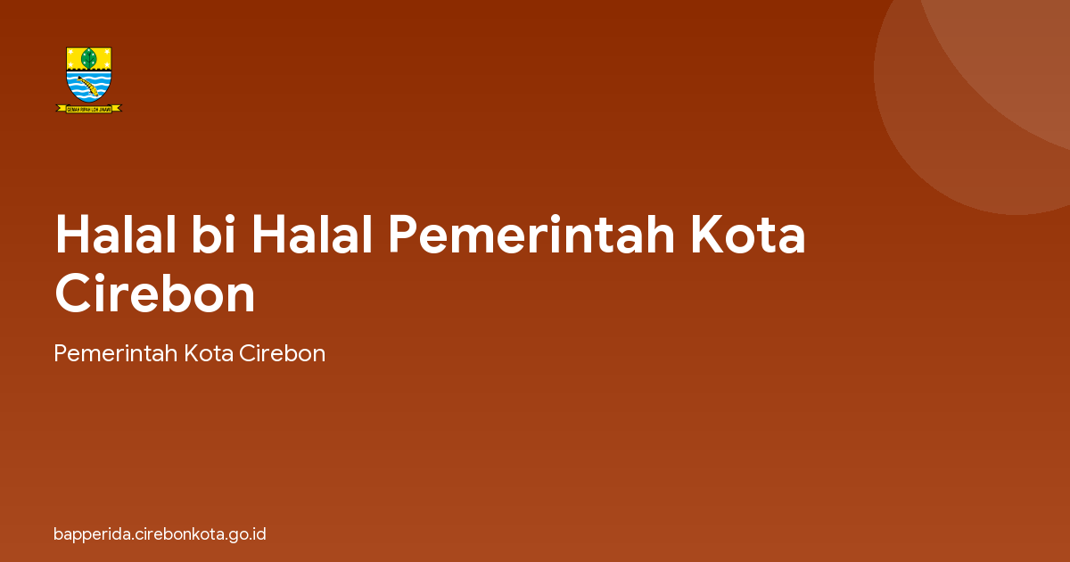 Halal bi Halal Pemerintah Kota Cirebon