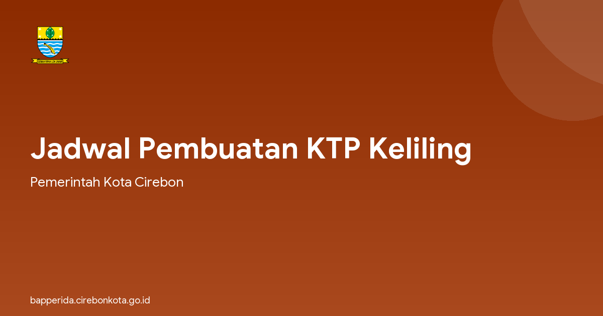 Jadwal Pembuatan KTP Keliling