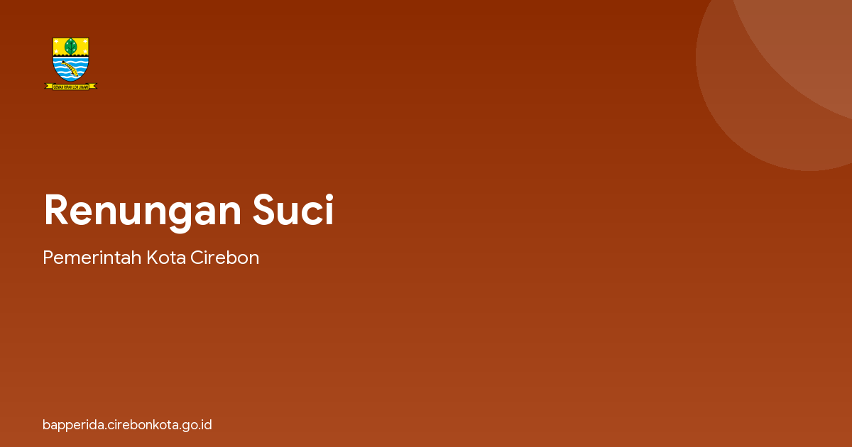 Renungan Suci