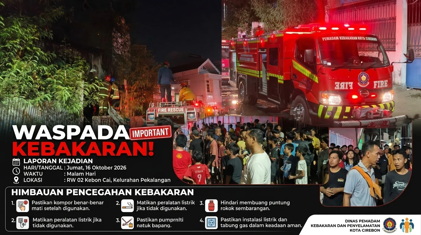 RW 02 Kebon Cai Membara, Petugas Berjibaku Padamkan Api